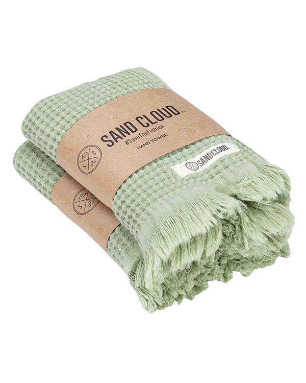 Alternative view of Micro Waffle Hand Bundle Sage | Sand Cloud