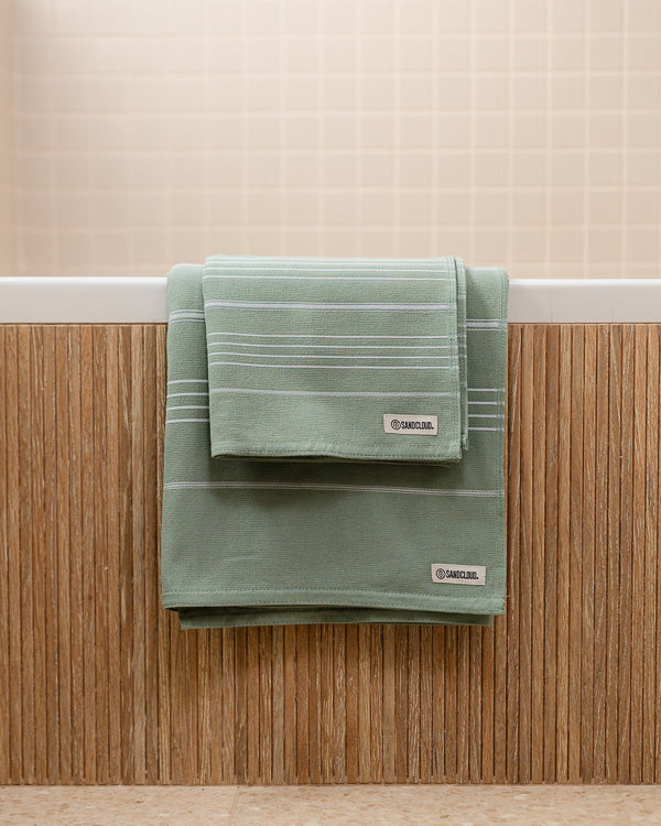 Alternative view of Classic Fringeless XL Bath Bundle - Sage | Sand Cloud