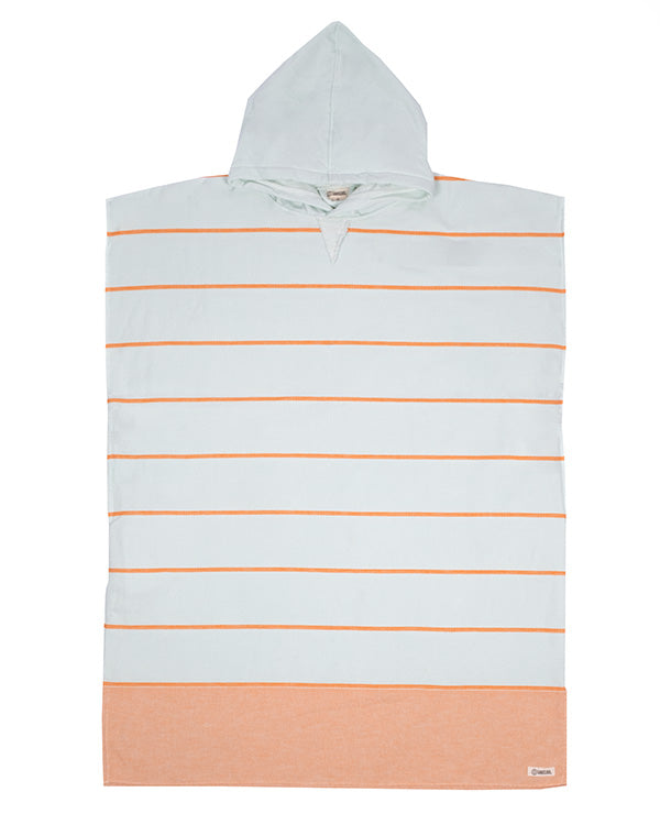Colorblock Stripe Hooded Poncho - Mint | Sand Cloud