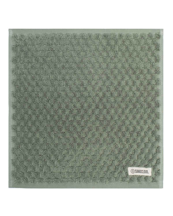 Alternative view of Atom Washcloth Bath Bundle 6 Pack - Hedge Green | Sand Cloud