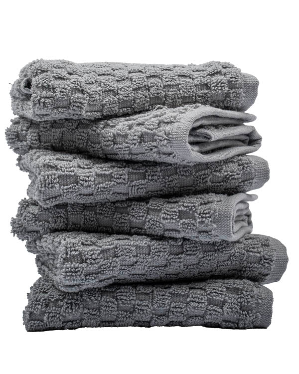 Alternative view of Atom Washcloth Bath Bundle- 6 Pack - Grey | Sand Cloud