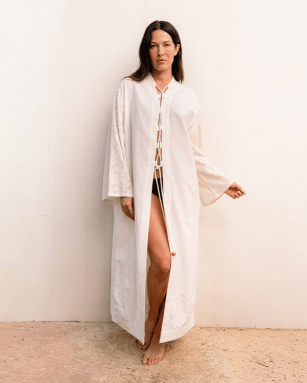 Alternative view of Fiji Lace Up Duster | Sand Cloud