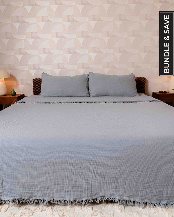 Grey Bedding Set - King | Sand Cloud