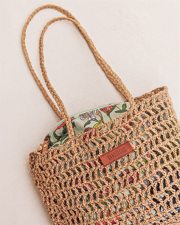 Alternative view of Bahía Straw Tote | Sand Cloud