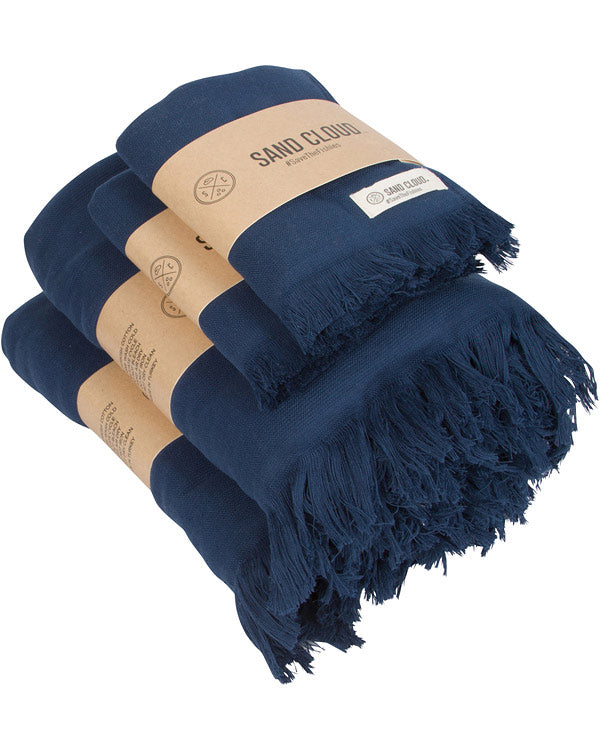 Terra XL Bath Bundle - Navy | Sand Cloud