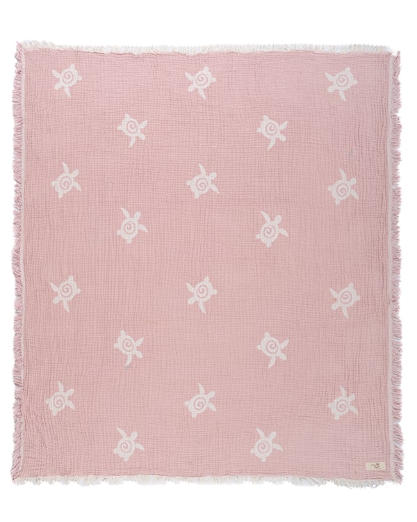 Baby Turtle Gauze Receiving Blanket Single with Pouch | Sand Cloud