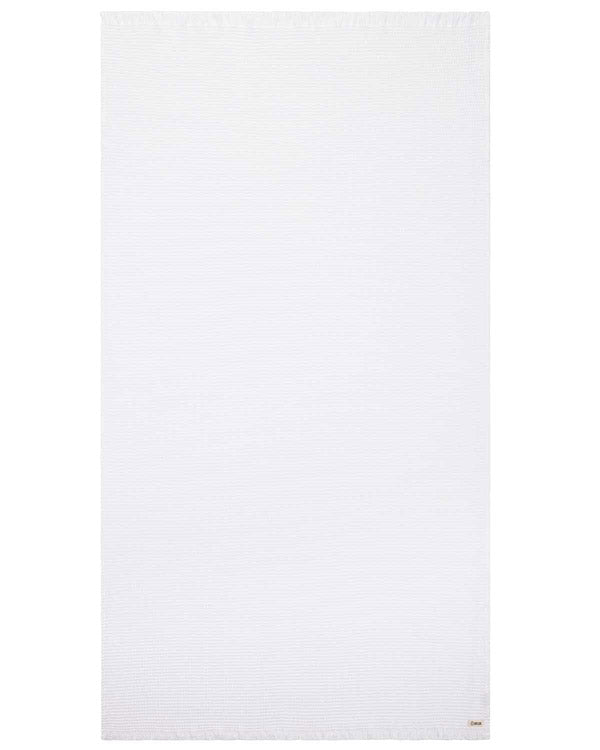 Alternative view of Micro Waffle XL Bath Bundle - White | Sand Cloud