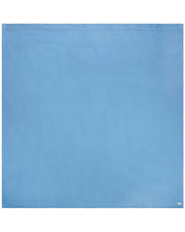 Micro Waffle Shower Curtain - Slate Blue | Sand Cloud