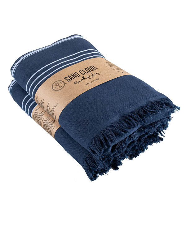 Classic XL Bath Bundle 2 Pack - Navy | Sand Cloud