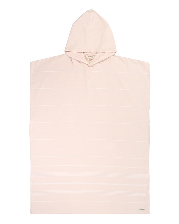 Classic Stripe Hooded Poncho - Calcite Pink | Sand Cloud