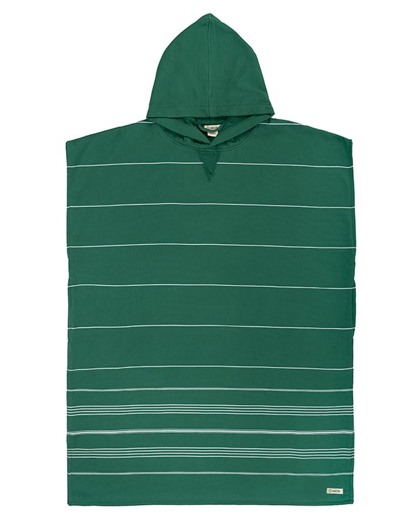Classic Stripe Hooded Poncho - Rain Forest | Sand Cloud