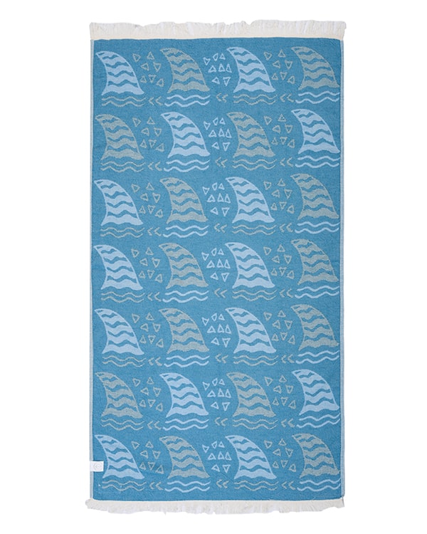 Alternative view of Shark Fin Kids Towel | Sand Cloud